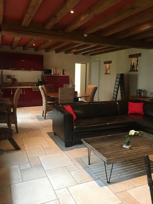 Pièce de vie du gite, Champage Brimont & Fils